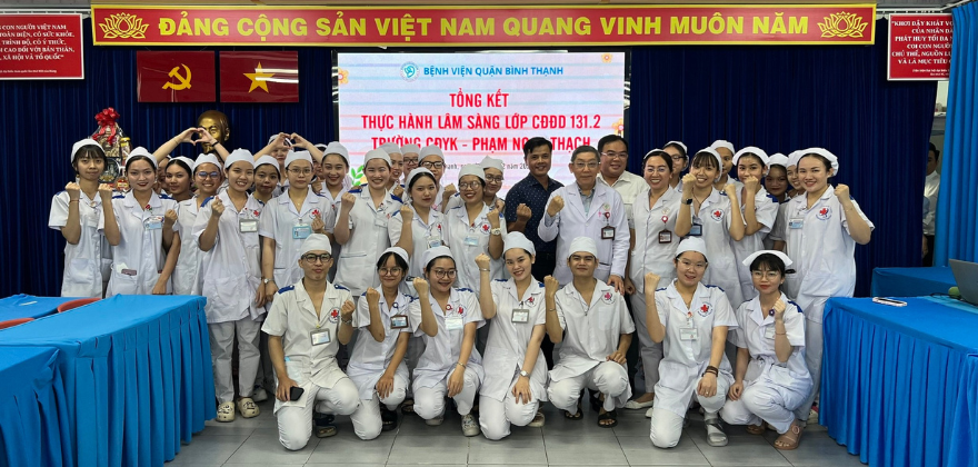 Sinh viên ngành Điều dưỡng thực tập tại Bệnh viện đa khoa quận Bình Thạnh