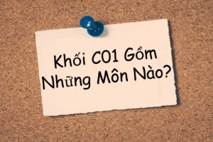 Khối C01 gồm những môn nào? 