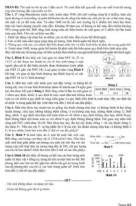 Đề minh họa môn sinh 2025 thpt