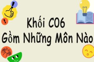 Khối C06 gồm những môn nào?