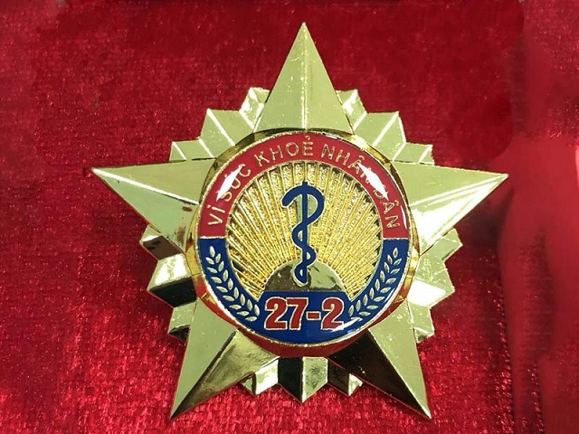 Kỷ niệm chương "Vì sức khoẻ nhân dân" được trao tặng bởi Bộ Y Tế