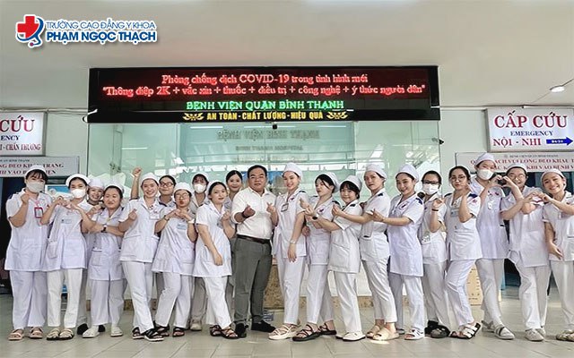 Sinh viên được Trường Cao đẳng Y khoa Phạm Ngọc Thạch phân công thực tập tại các bệnh viện liên kết
