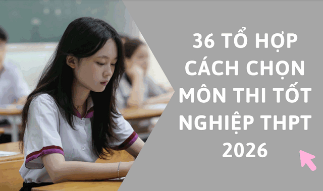 Có 36 tổ hợp thi tốt nghiệp THPT 2026 để thí sinh có thể lựa chọn Có 36 tổ hợp thi tốt nghiệp THPT 2026 để thí sinh có thể lựa chọn
