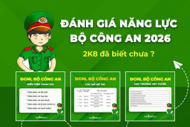 Giới thiệu về kỳ thi Đánh giá năng lực của Bộ Công an