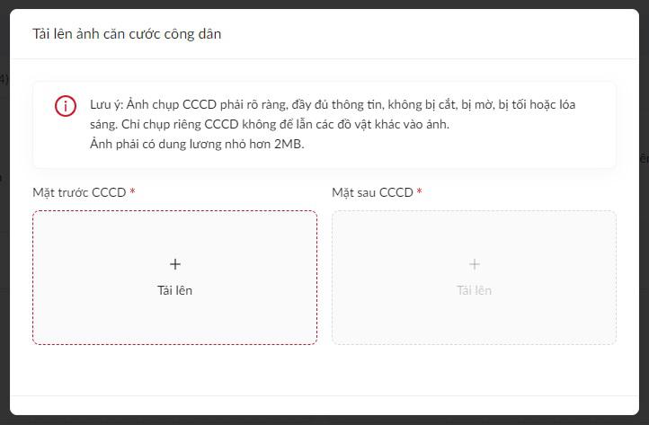 Thí sinh tạo hồ sơ và khai báo thông tin cá nhân