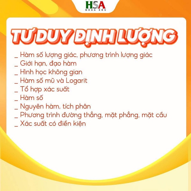 Kiến thức Tư duy định lượng